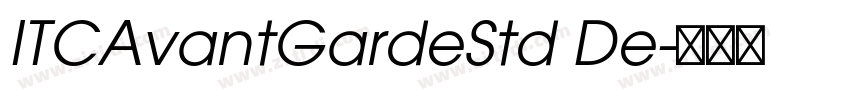 ITCAvantGardeStd De字体转换